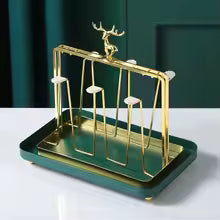 Deer Glass Storage Rack - Hanging Wine & Stemware Holder