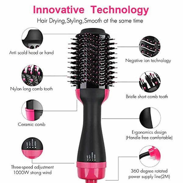 4 in 1 hot air brush styler for women